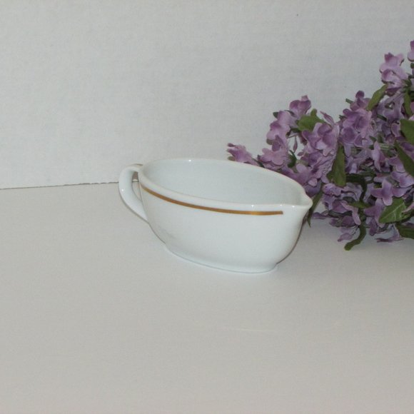 Noritake Fine China Mini Sauce Gravy Boat 2788 Gold Band Vintage Dinnerware - Picture 4 of 9